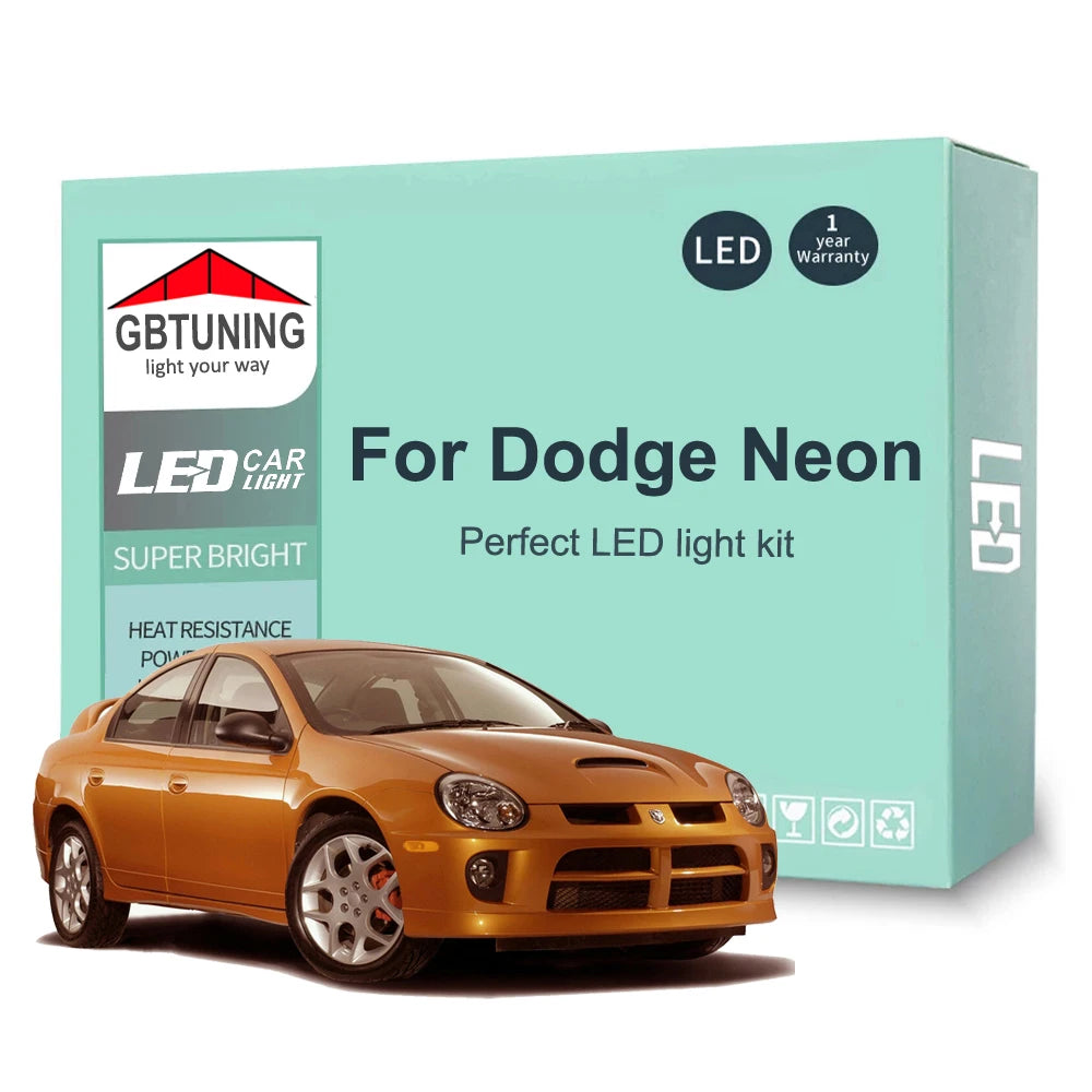 8-Piece LED Interior Light Kit for Dodge Neon SRT4 SRT - Canbus Error-Free Bulbs | AUTOKITSHOP