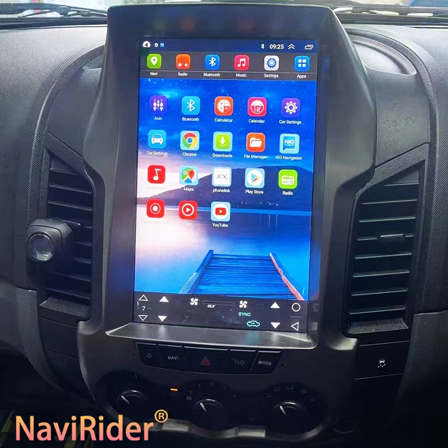 Car Multimedia Video Player HU For Ford Ranger Regret F250 Auto BT 4G GPS Navi Vertical Sc
