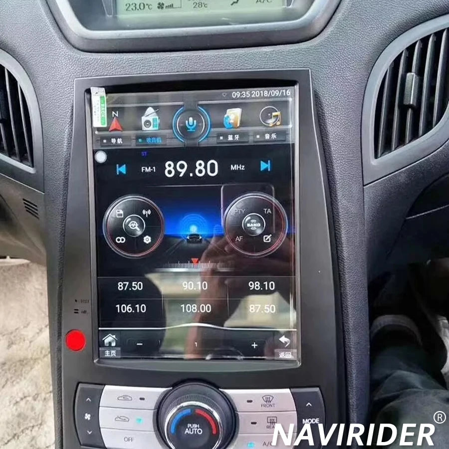 Car Android Screen For Hyundai Rohens Coupe Genesis Coupe 2009 - 2012 Multimedia Navigatio