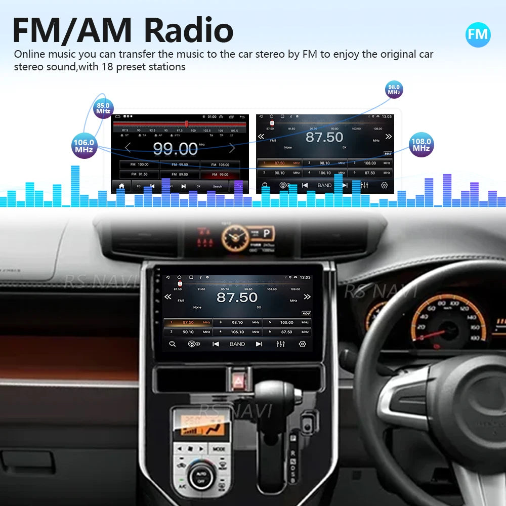 Android 16 Carplay Auto Qualcomm 2K QLED Screen Car Radio Player For Toyota Tank 2016-2023