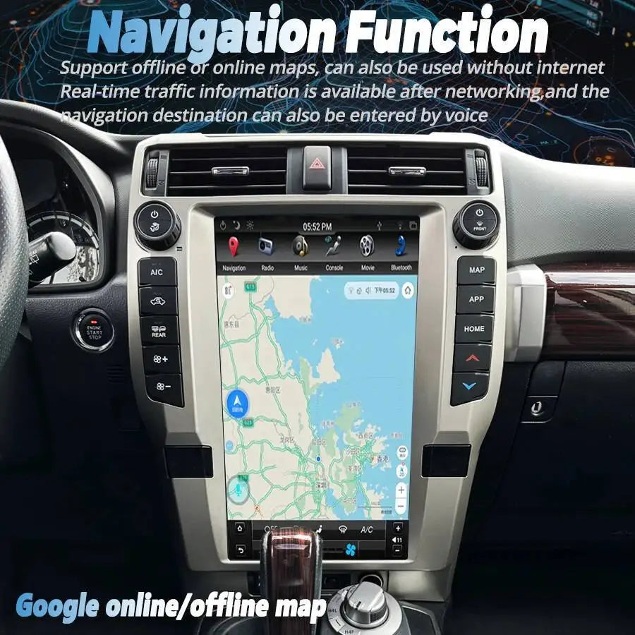 15.6inch Android Car Radio For Toyota 4Runner 4 Runner 2010-2020 GPS Navigation Stereo Mul | AUTOKITSHOP