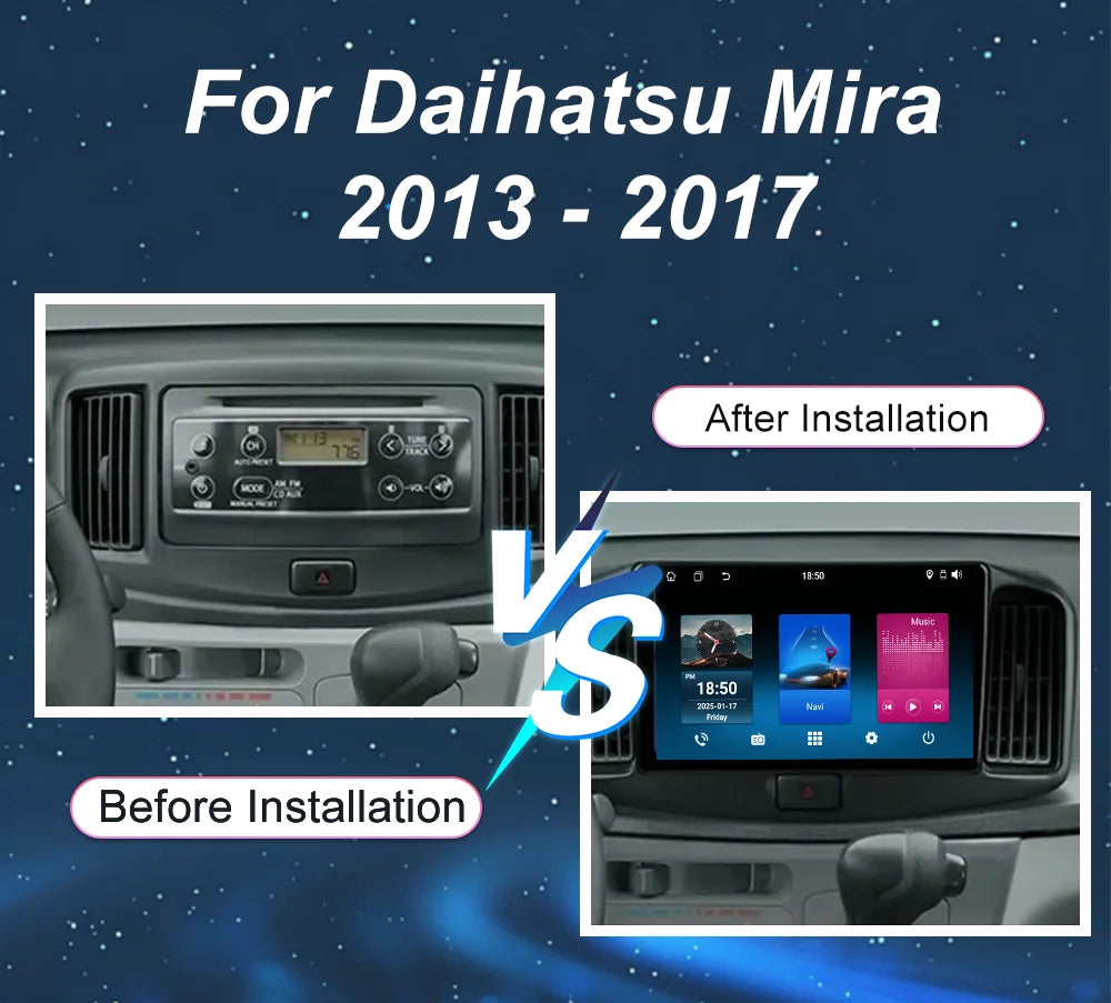 Car Radio For Daihatsu Mira 2013 -2017 Auto Navigation Player Multimedia Android Auto Carp