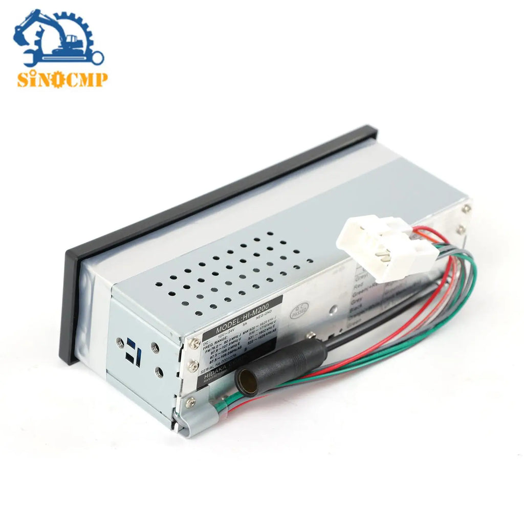 Bluetooth USB AUX-in 24 Volt Excavator Radio for Hitachi Komatsu Kato Excavator Replacemen