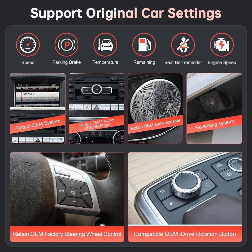 12.3 Ultra-thin Screen Multimedia Display For Benz ML W166 GL X166 GLE GLS 2012-2018 NTG4. | AUTOKITSHOP
