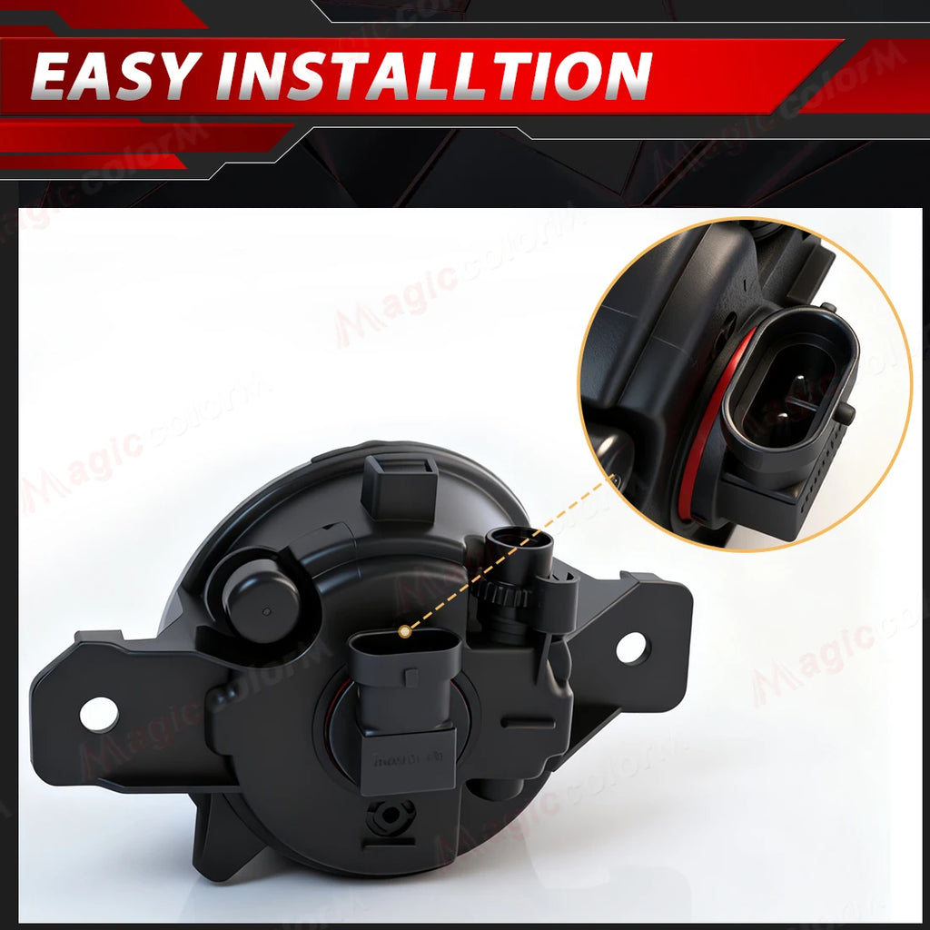 Fog Lamps For Nissan March 2021 2022 Car Front Bumper Daylights DRL Halogen Foglights with | AUTOKITSHOP