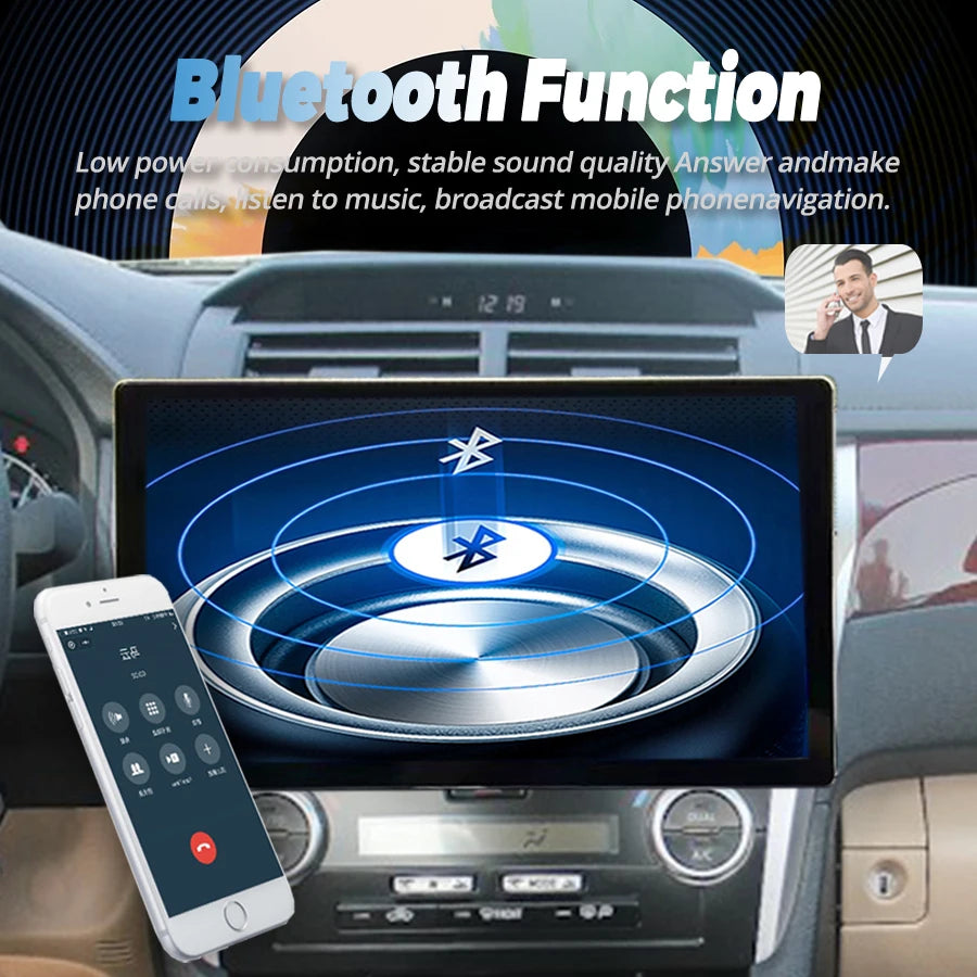 13.3inch Android Screen For Toyota Camry 2014 - 2017 Stereo Car Radio GPS Multimedia Video