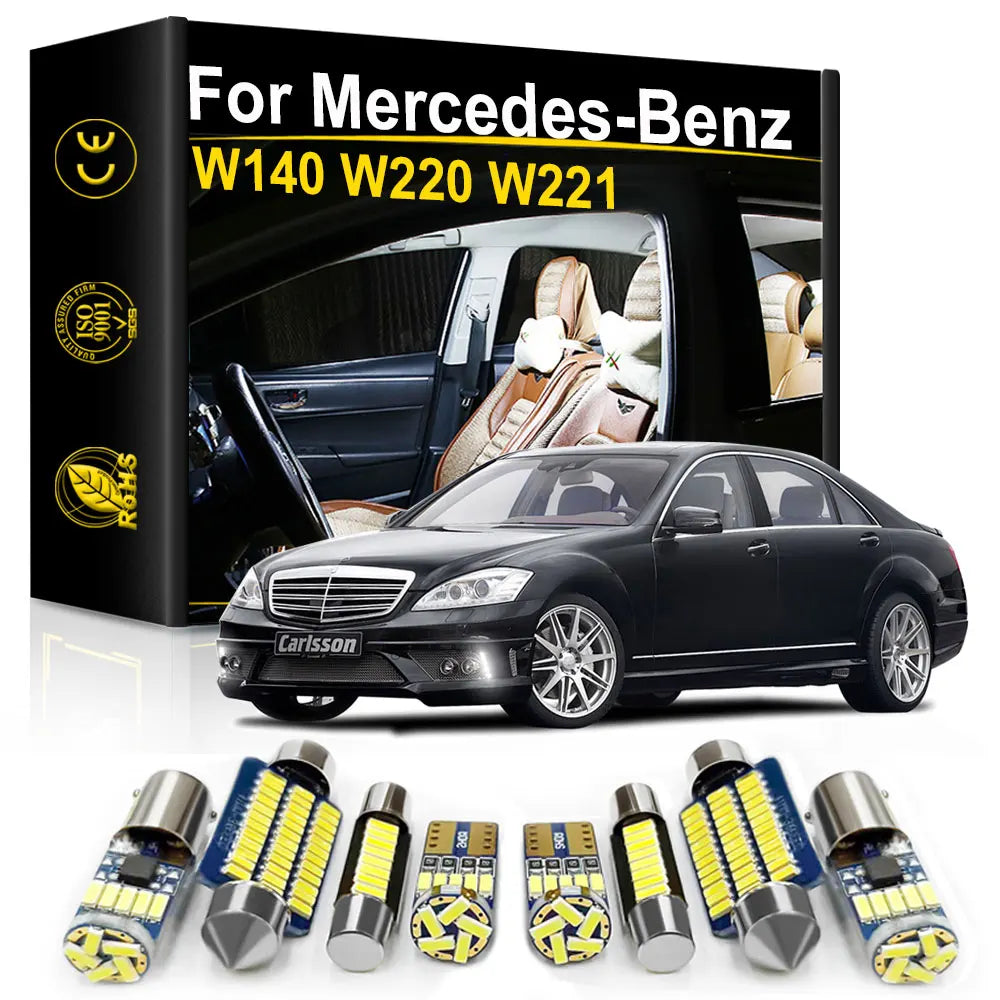 LED Interior Light Kit for Mercedes Benz W220 W221 W140 S Class S280 S300 S320 S350 S420 S450 S500 S550 S600 S55 S63 ...