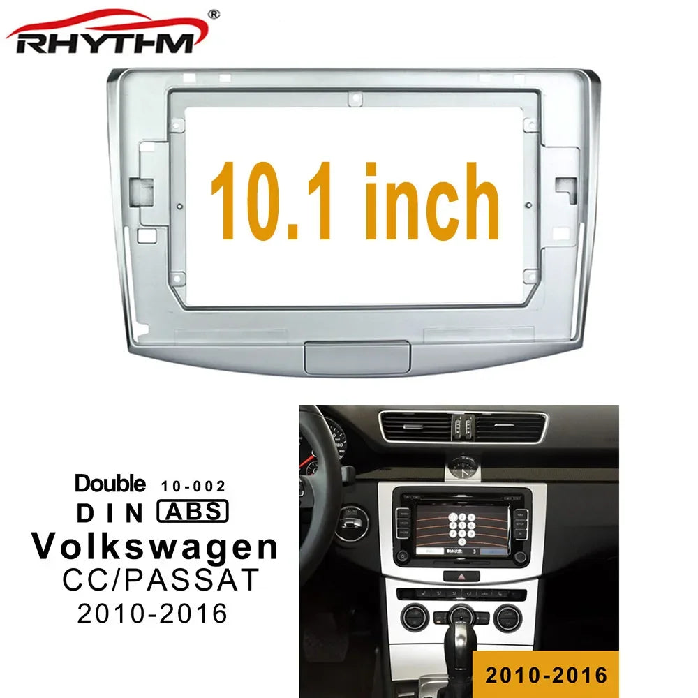 10 Inch Car Fascia For Volkswagen Passat B6 B7 CC Magotan 2010-2016 Double Din Car Radio F | AUTOKITSHOP