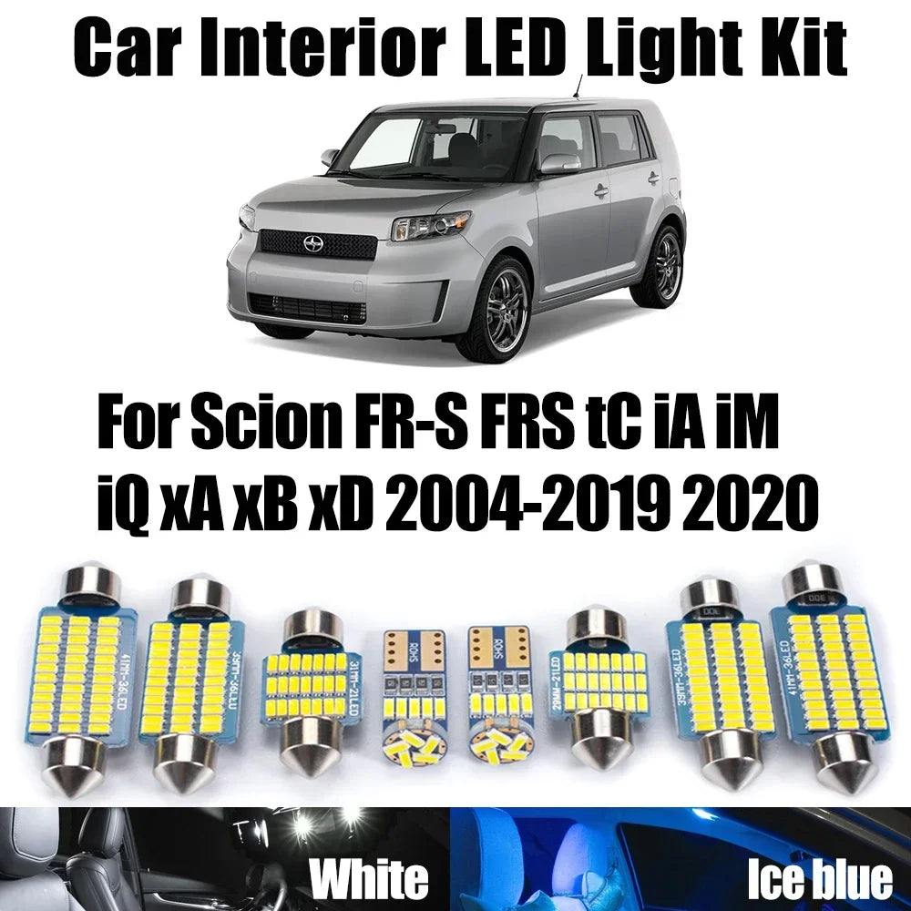 LED Interior Light Kit for Scion FR-S FRS tC iA iM iQ xA xB xD 2004-2020 - Canbus Dome Map Door Trunk Bulbs | AUTOKIT...