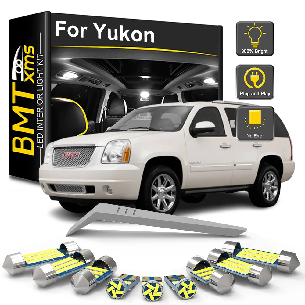 LED Interior Light Kit for GMC Yukon 1991-2013 - Canbus Dome Map Door Trunk Bulbs | AUTOKITSHOP