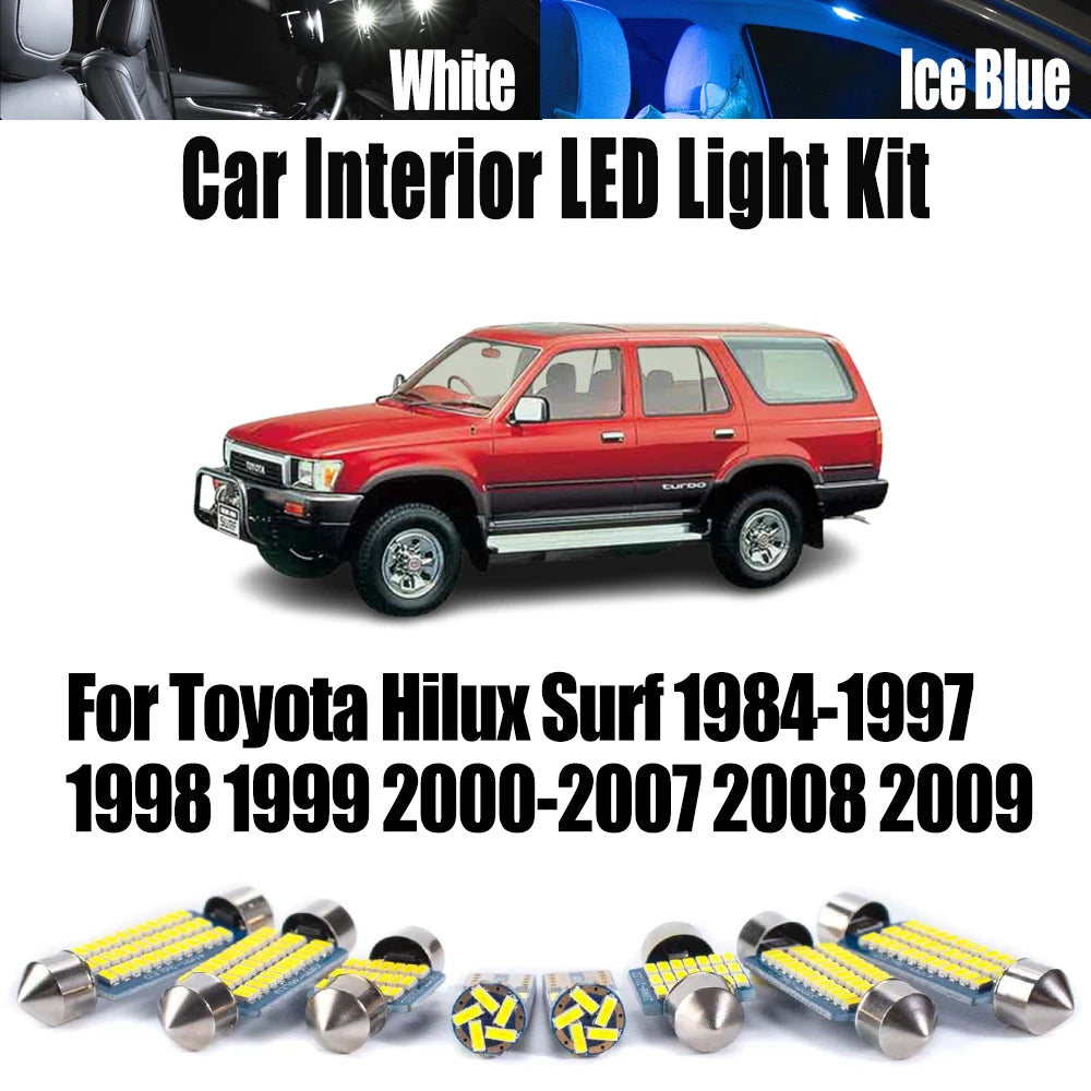 LED Interior Light Kit for Toyota Hilux Surf 1984- 1997 - Canbus Dome Map Door Trunk Bulbs | AUTOKITSHOP