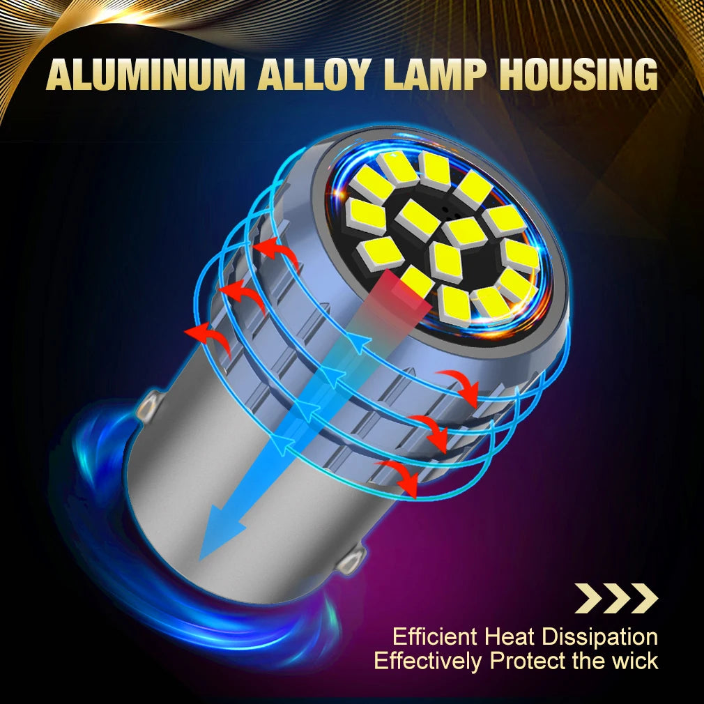 1156 BA15S BAU15S P21W PY21W BAY15D LED Bulb 1157 P21 5W R5W 15SMD 2016 Car Turn Signal Re
