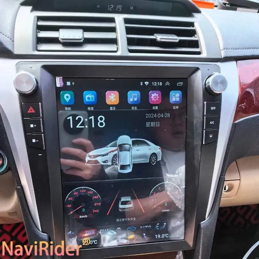 Car Bluetooth 12.1Inch Carplay Multimedia video Player Head Unit For Toyota Camry 2012-201