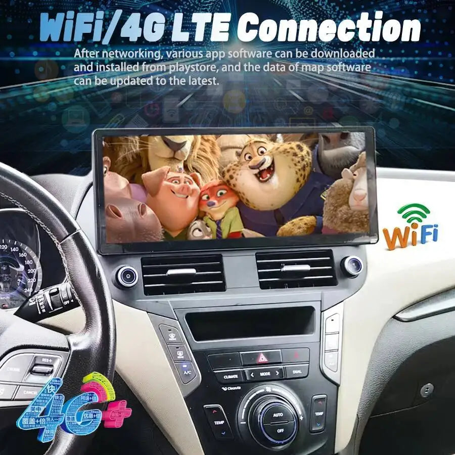 Multimedia For Hyundai Santa Fe ix45 2012-2017 CarPlay Screen Autoradio GPS Navigation Vid