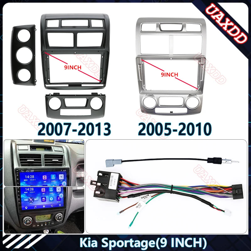 For Kia Sportage Manual Auto AC 9INCH Car MP5 DVD Radio Android Stereo Audio Screen Multim