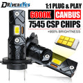 Drivereyes H4 H7 LED Headlight CANBUS H8 H11 9005 HB3 9006 HB4 9012 HIR2 7545 CSP Mini Hea