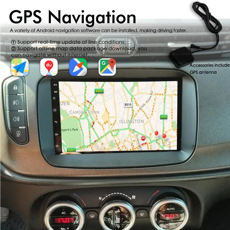 128GB Android 14 Car Multimedia Video Player GPS For ALFA ROMEO GIULIETTA 2014 Recorder Au