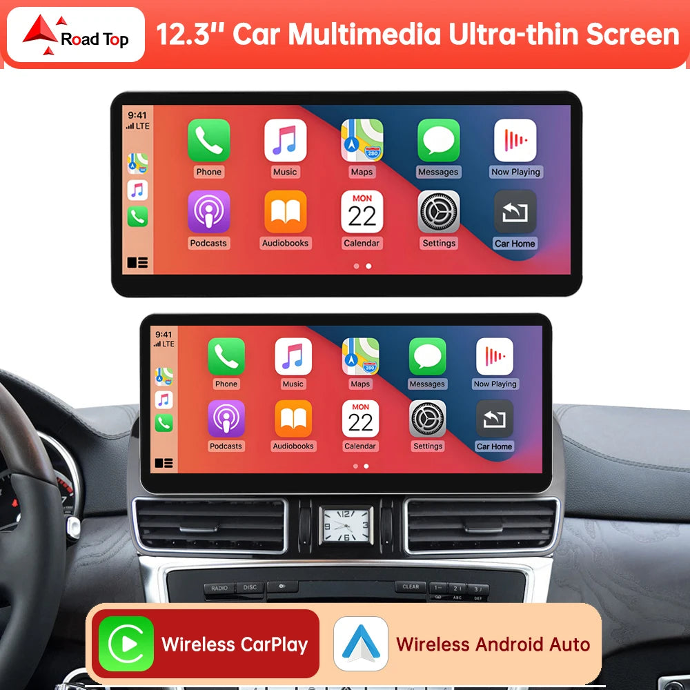 12.3 Ultra-thin Screen Multimedia Display For Benz ML W166 GL X166 GLE GLS 2012-2018 NTG4. | AUTOKITSHOP