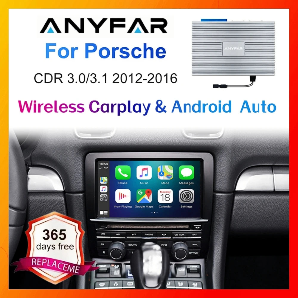 Wireless Carplay Android auto For Porsche CDR 3.0 3.1 Panamera Cayenne Cayman Macan Boxste | AUTOKITSHOP