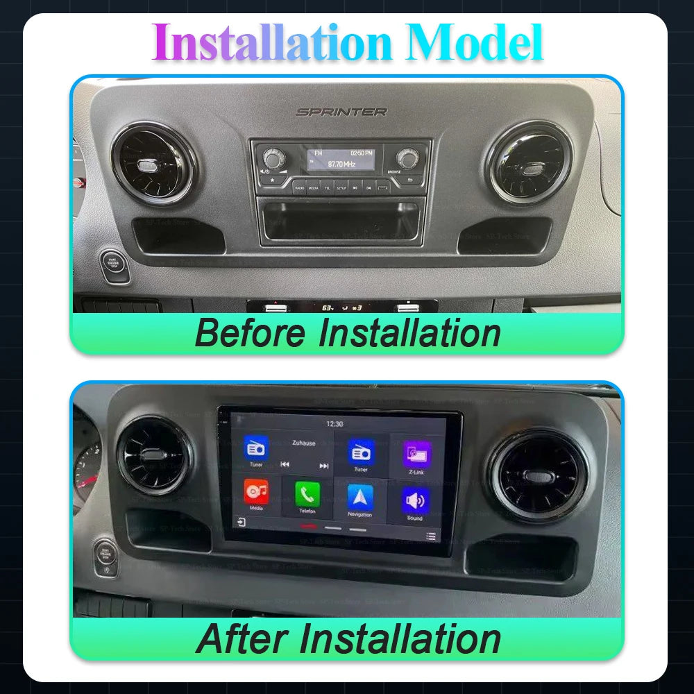 Android 16 For Mercedes-benz Sprinter 907 910 2018+ Auto Carplay Car Radio Gps Navigation  | AUTOKITSHOP