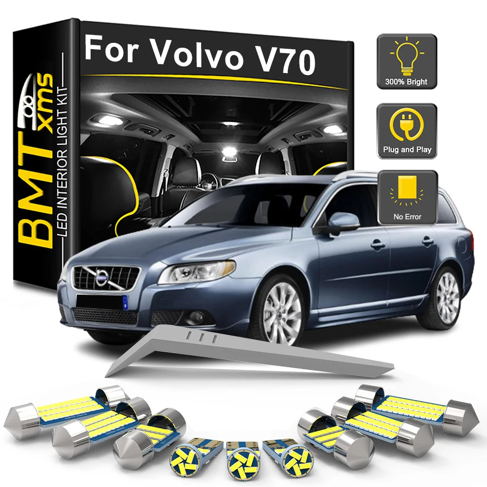 LED Interior Light Kit for Volvo V70 MK1 MK2 MK3 1996-2012 - Canbus Dome Map Door Trunk Bulbs | AUTOKITSHOP