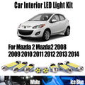 9-Piece LED Interior Light Kit for Mazda 2 Mazda2 - Canbus Error-Free Bulbs | AUTOKITSHOP