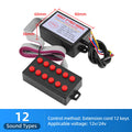 AD 12 Sounds Car Horn Controller Electric Horn Speaker Sound Control Unit Effects Switching 12-2 - Automotive LED Light