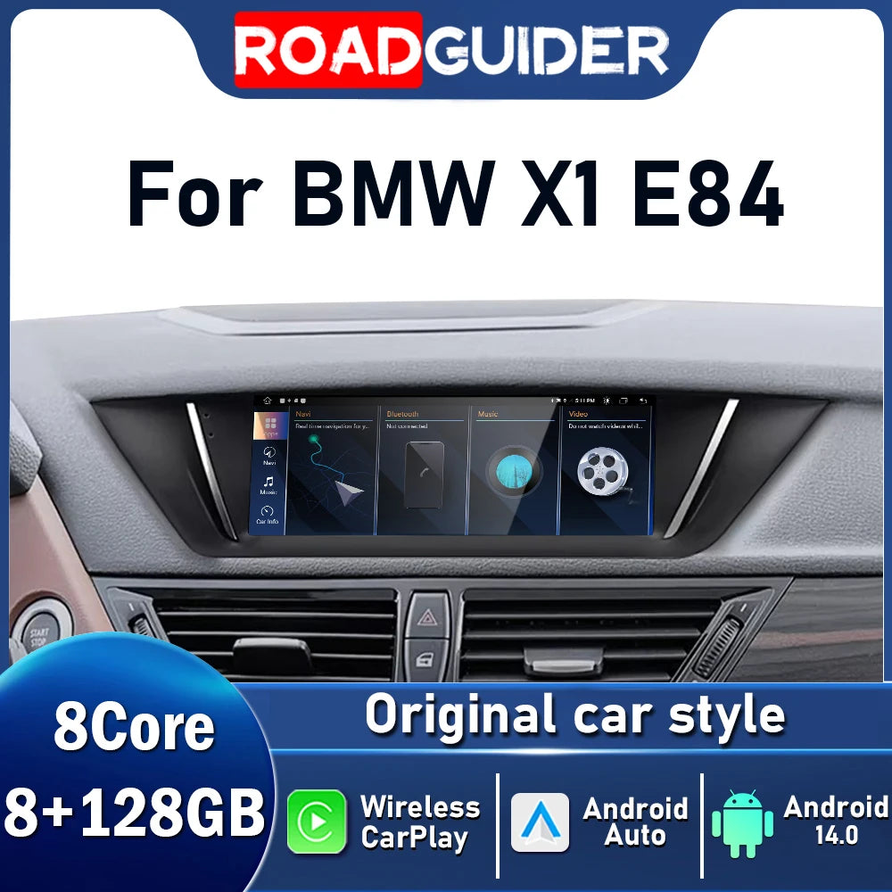8.8INCH Android 14 For BMW X1 E84 2009 - 2015 No Screen Car Radio Wireless Apple CarPlay A
