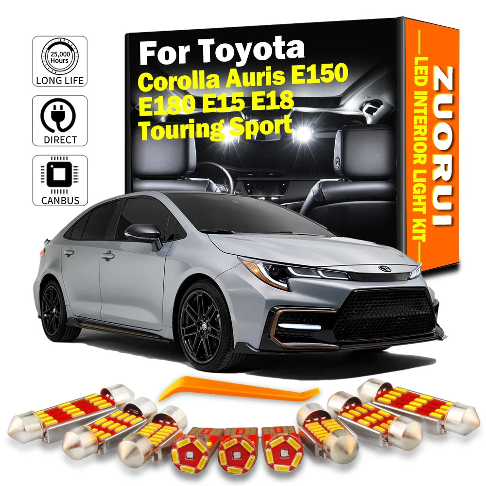 LED Interior Light Kit for Toyota Corolla Auris E150 E180 E15 E18 Touring Sport - Canbus Error-Free Bulbs | AUTOKITSHOP