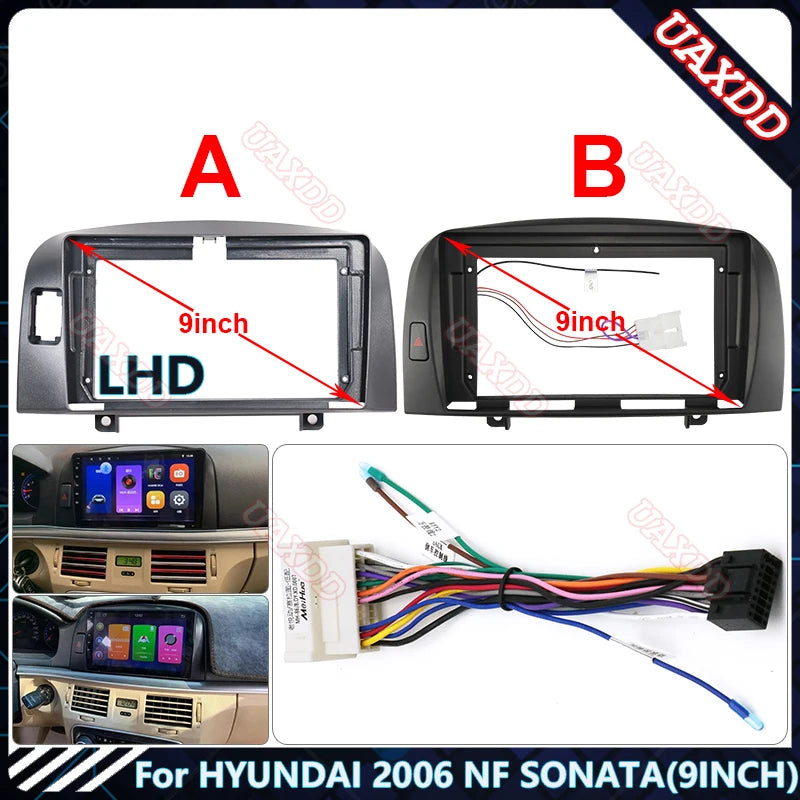 For HYUNDAI 2006 NF SONATA 9INCH Car Radio Android Stereo Audio Screen Multimedia Video Pl