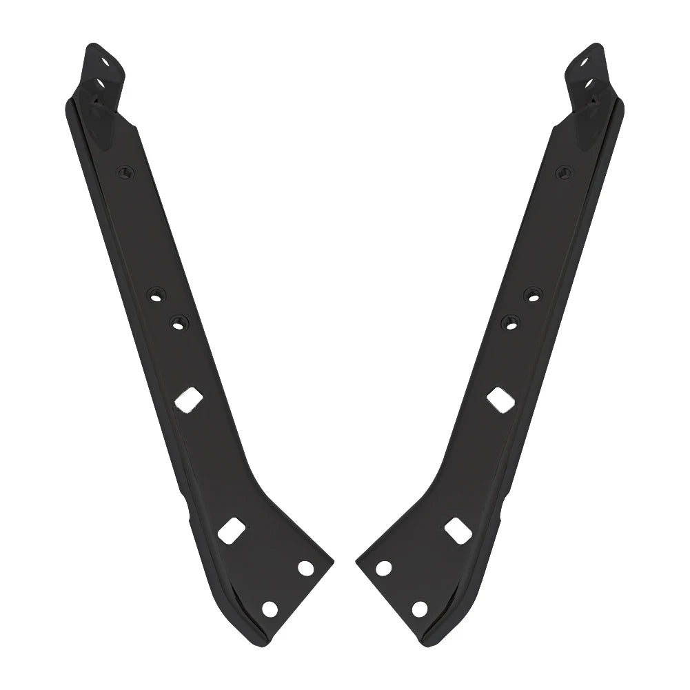 Motorcycle Black Saddlebag Rail Support Brackets For Harley Touring FLT FLHT Street Glide Road K - Automotive LED Light