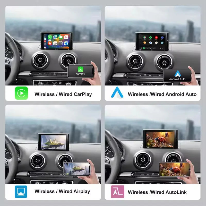 REEIIO 2026 New Wireless CarPlay Android Auto Module For Audi A3 8v Q2 8P 2013-2018 GPS Bl