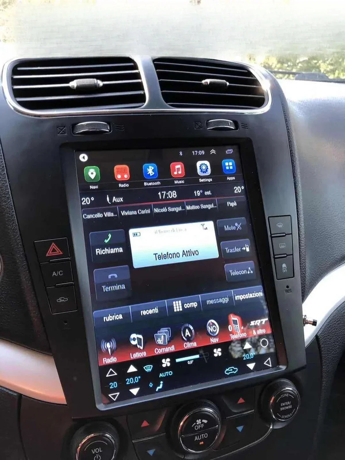 Android 13 Car Radio For Dodge Journey Fiat Freemont 2012-2020 Carplay GPS Multimedia Play