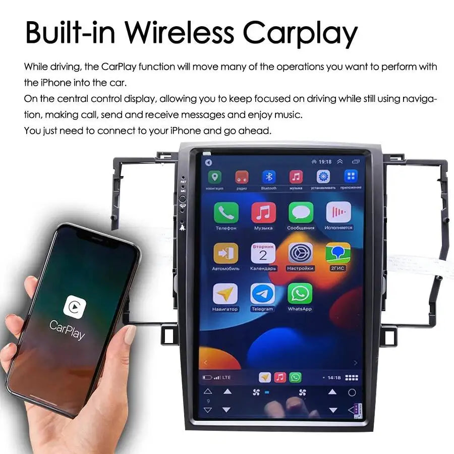 NaviRider 128GB 12.8Inch Big Screen Android 15 Car Radio For Toyota Crown Atlet grs 184 20 | AUTOKITSHOP