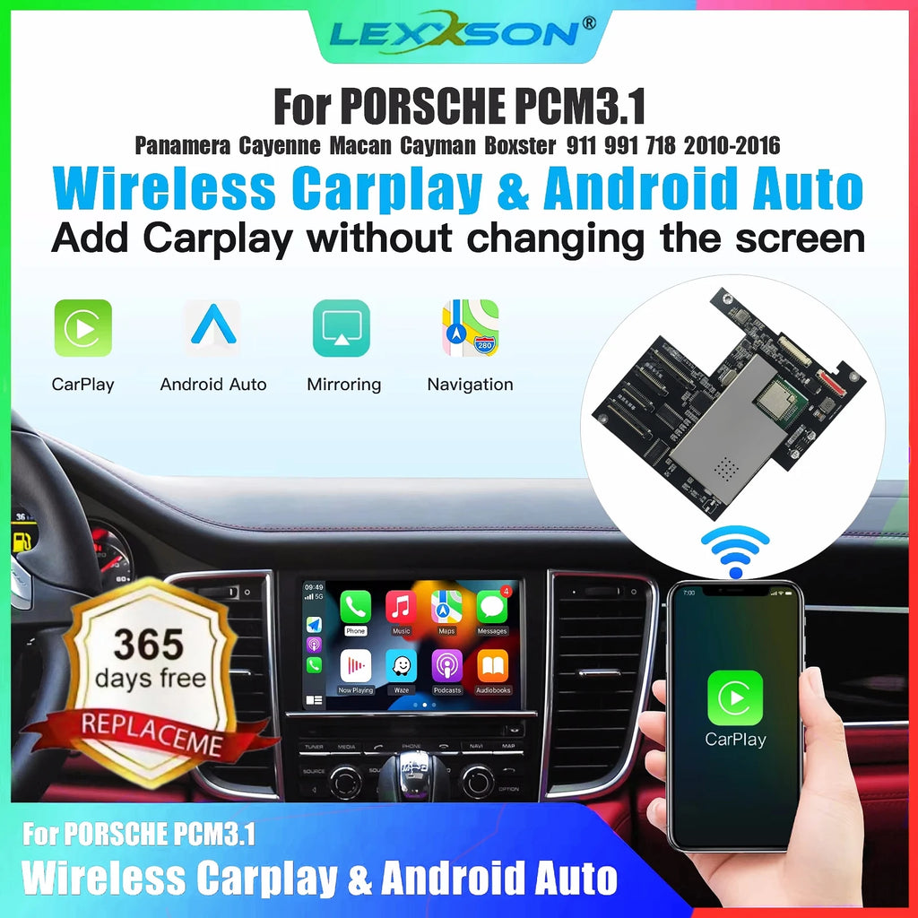 Wireless Carplay Android auto Module For Porsche PCM3.1 Panamera Cayenne Cayman Macan Boxs | AUTOKITSHOP
