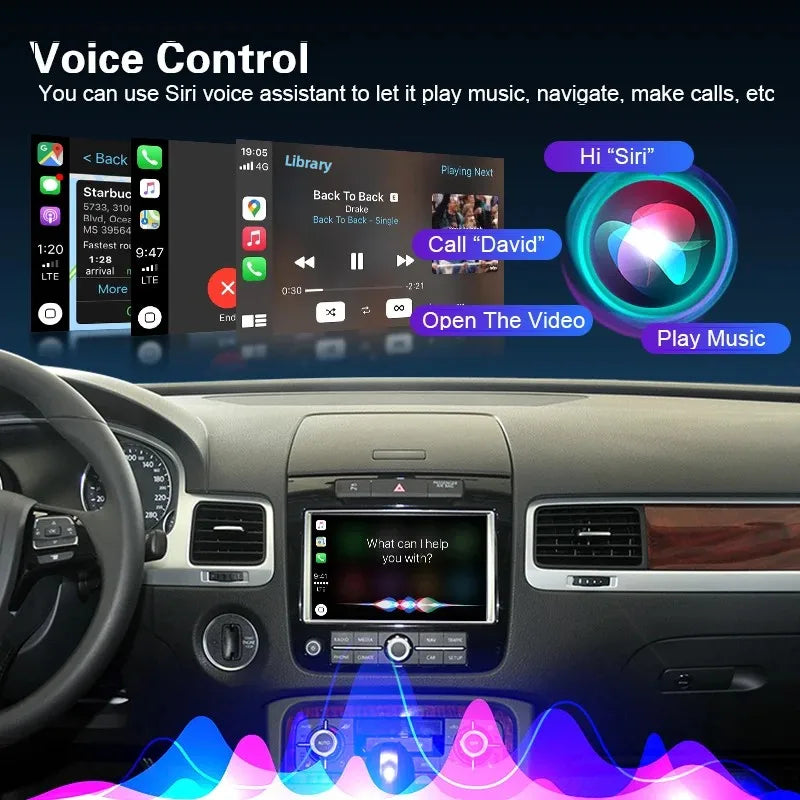 Wireless Carplay & Android Auto For VW Volkswagen Touareg 3G RNS850 2011-2015 Mirror Link