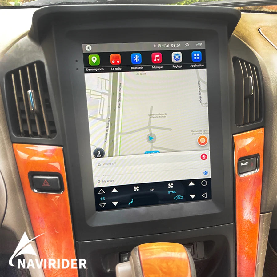 Android 14 Vertical Screen Car Radio Carplay For Lexus RX300 Toyota Harrier 1999 2001 2002