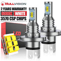 BULLVISION H4 LED 4300K 6000K 8000K 1:1 Mini Motorcycle Lamp 3570 CSP CHIPS Motor Light Bu