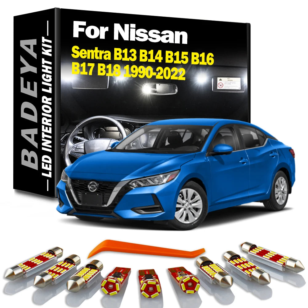BADEYA LED Interior Trunk Light Kit Canbus For Nissan Sentra B13 B14 B15 B16 B17 B18 1990-