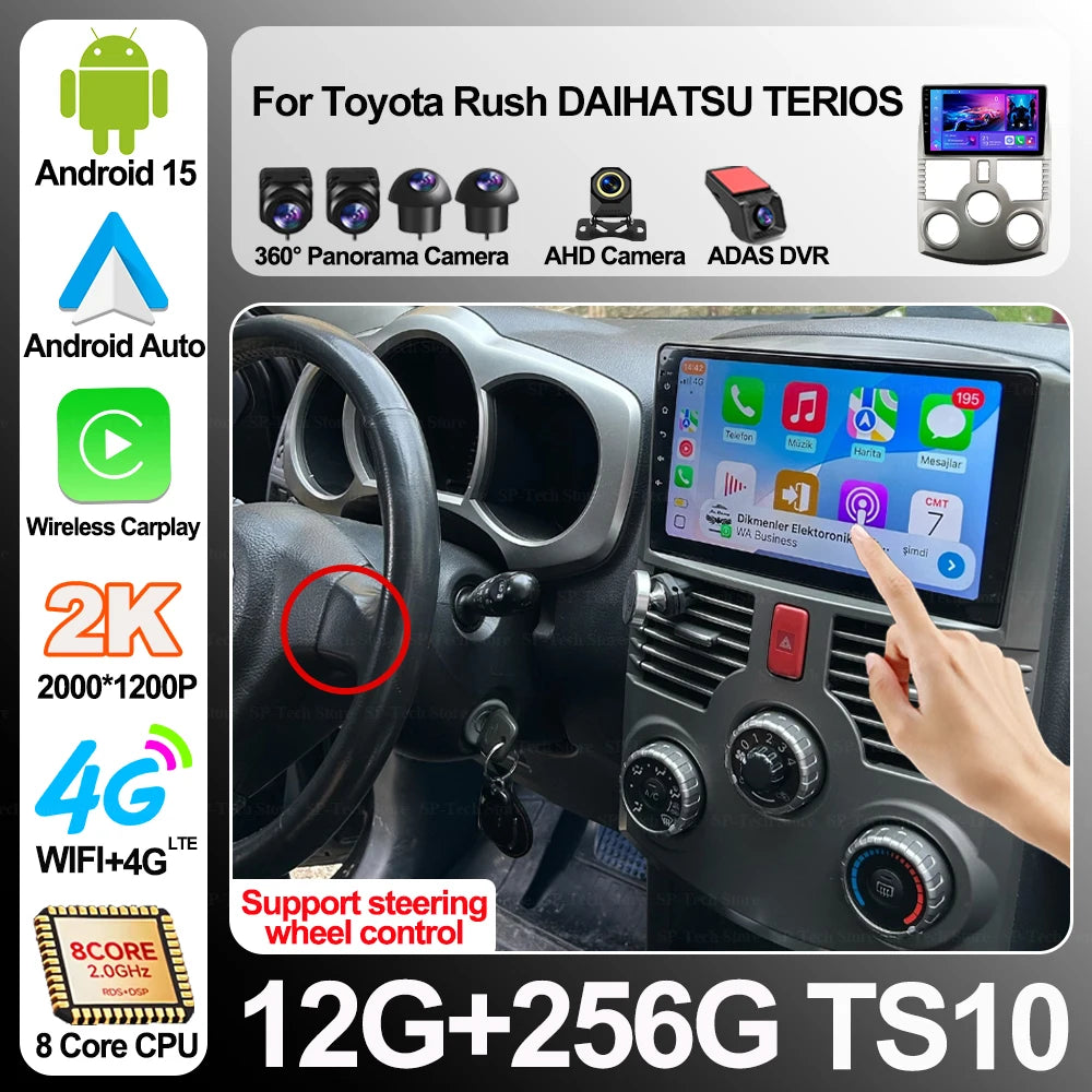 Android 16 For Toyota Rush Daihatsu Terios Car Radio Navigation Gps Multimedia Video Playe | AUTOKITSHOP