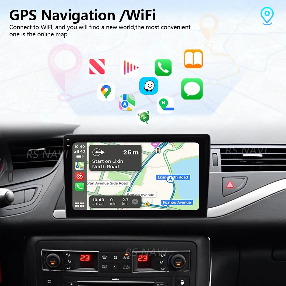 Plug and Play Android 16 For Citroen C5 2008 2009 2010 - 2017 Carplay Car Radio Multimedia