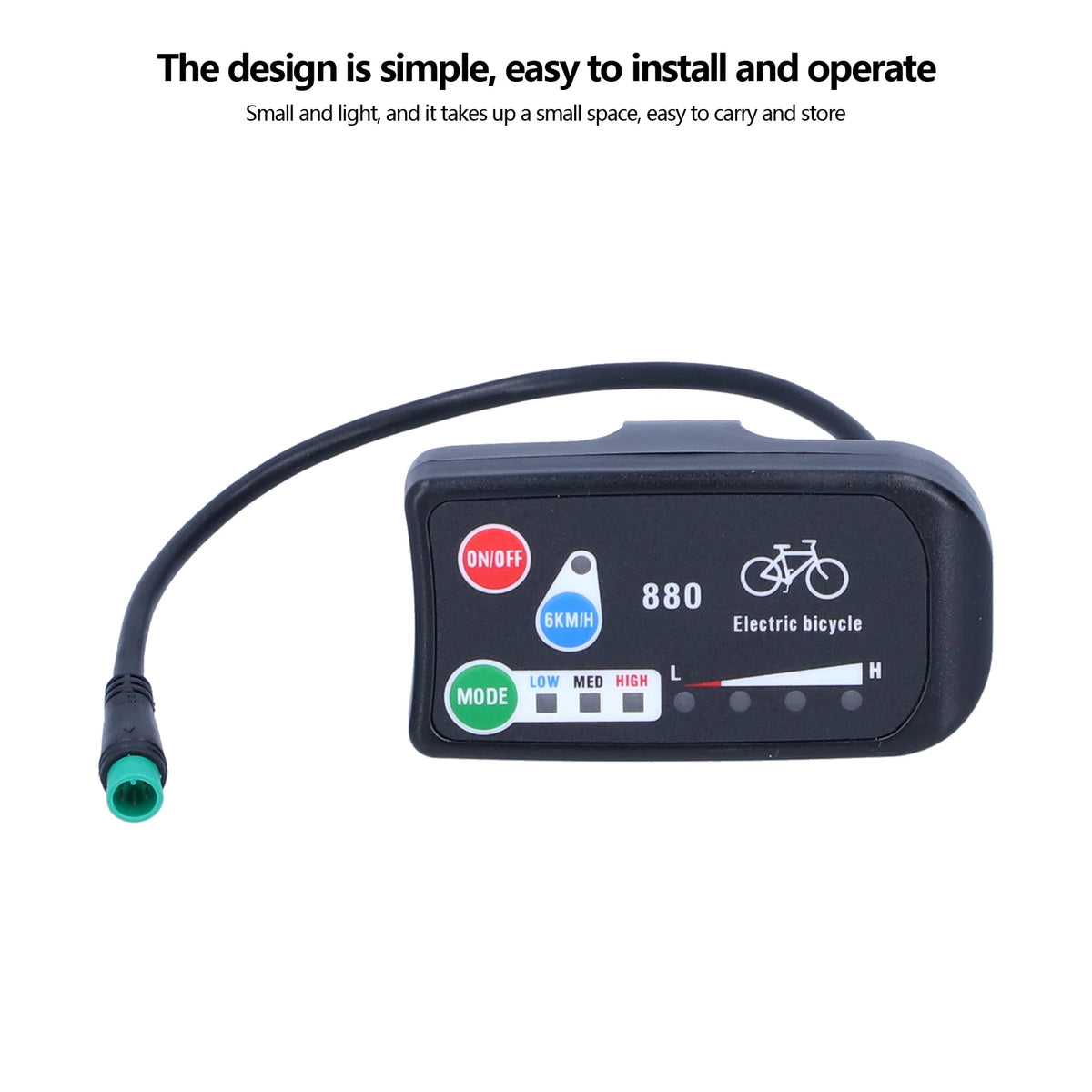LED Display 36V 48V Electric Bicycle KT LED LED 880 E-Bike Control Panel Display Electric Bike P - Automotive LED Light