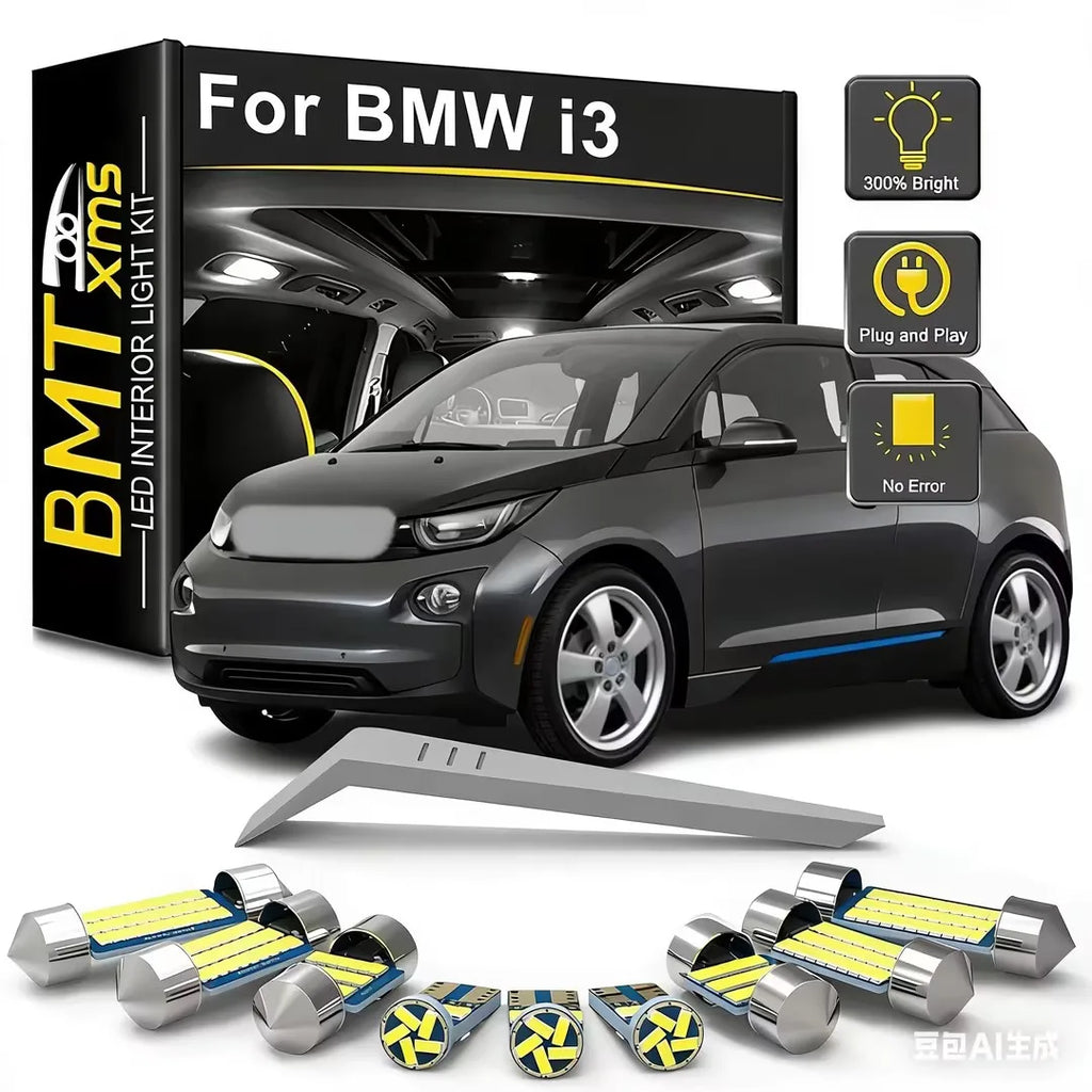 9-Piece LED Interior Light Kit for BMW i3 - Canbus Error-Free Bulbs | AUTOKITSHOP