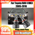 2X 28000LM 6000K White 9005 LED Headlights 120W For Toyota RAV 4 MK3 2005 2006 2007 2008 2