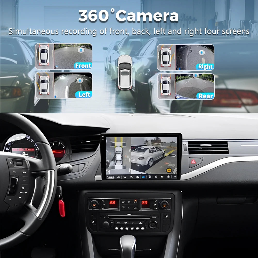 Android 16 Carplay Car Radio for Citroen C5 2 2008 2009 - 2017 Navigation GPS Multimedia P
