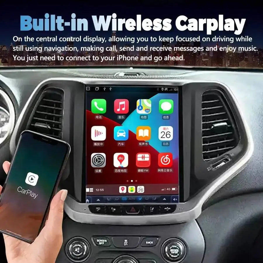 Car Navigation GPS Stereo 4G WIFI Carplay Audio 10.4" Android Autoradio Multimedia Video P