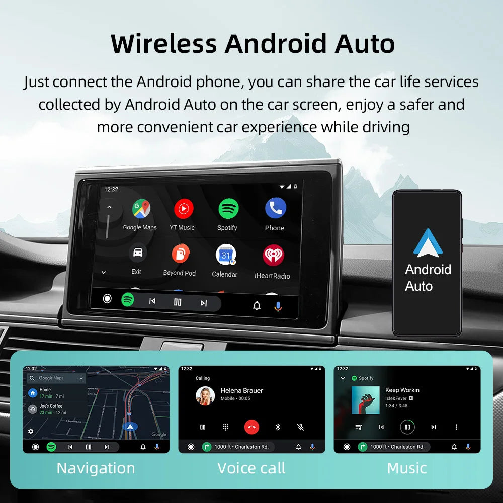 Wireless CarPlay Android Auto Interface for Audi RMC A6 A7 2012-2018 AirPlay Mirror Link N