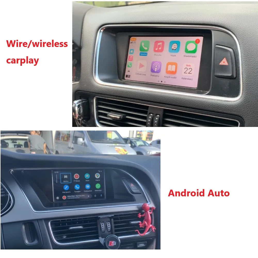 Wireless CarPlay Android Auto Multimedia Module for Audi A4 B8 A5 Q5 2009-2015 Mirror Link