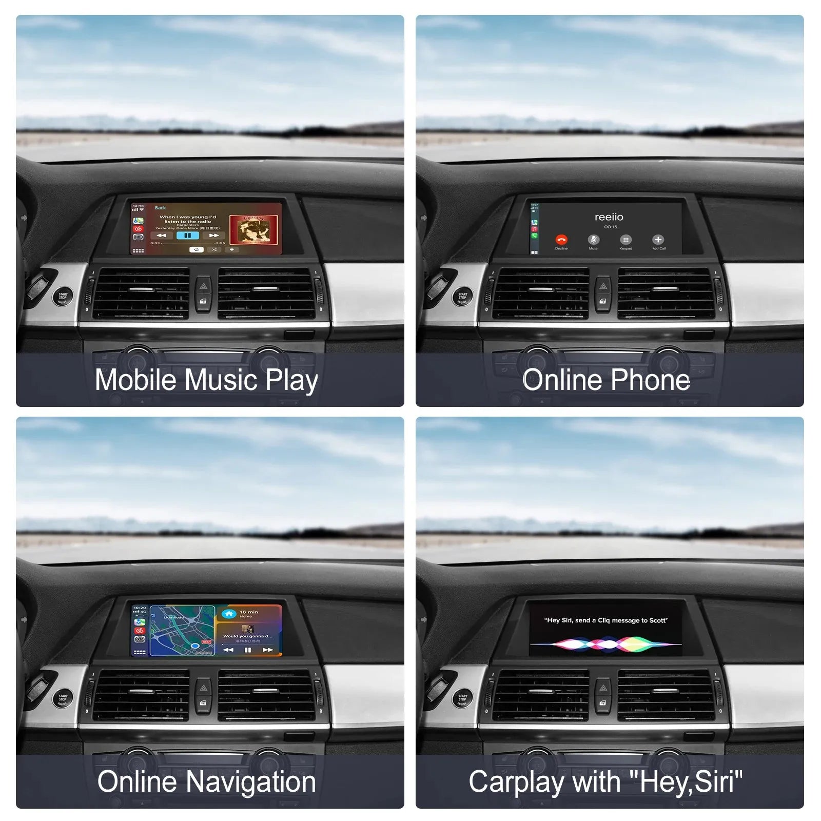 Wireless CarPlay Android Auto for BMW X5 E70 F15 X6 E71 2009-2017 BNT CIC System with AirP | AUTOKITSHOP