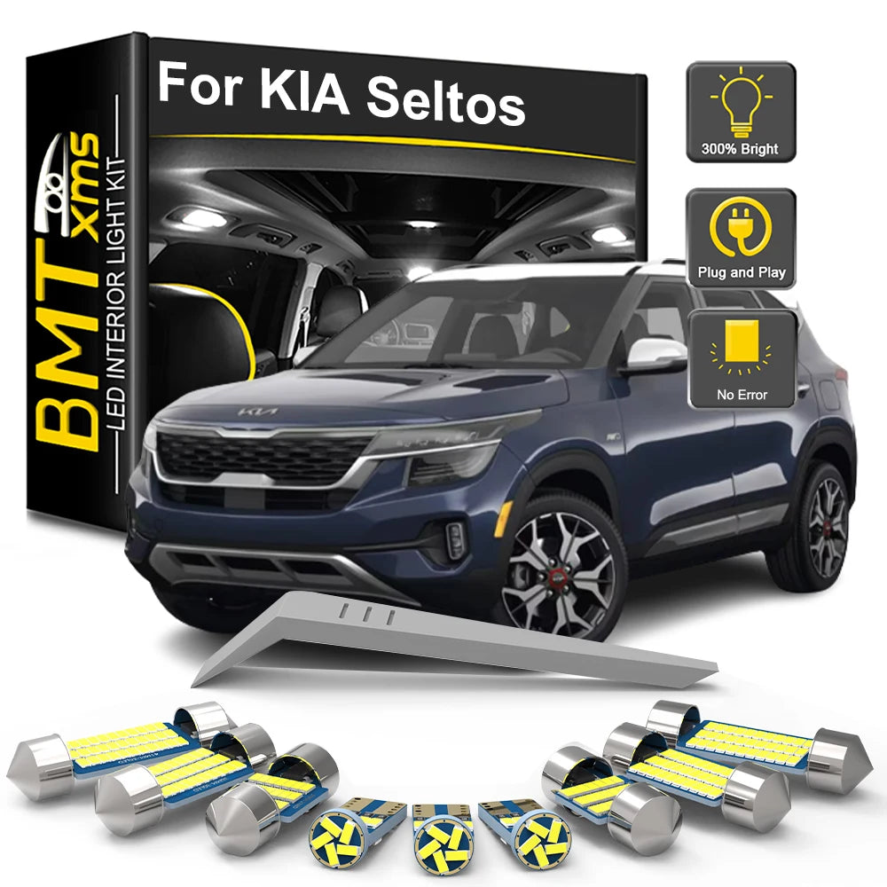 12-Piece LED Interior Light Kit for KIA Seltos - Canbus Error-Free Bulbs | AUTOKITSHOP